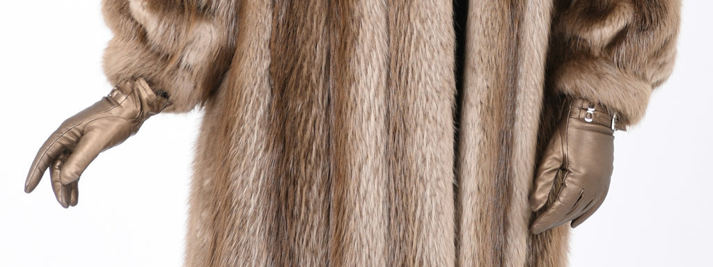 Vintage Fur Natural Pale Beaver Coat