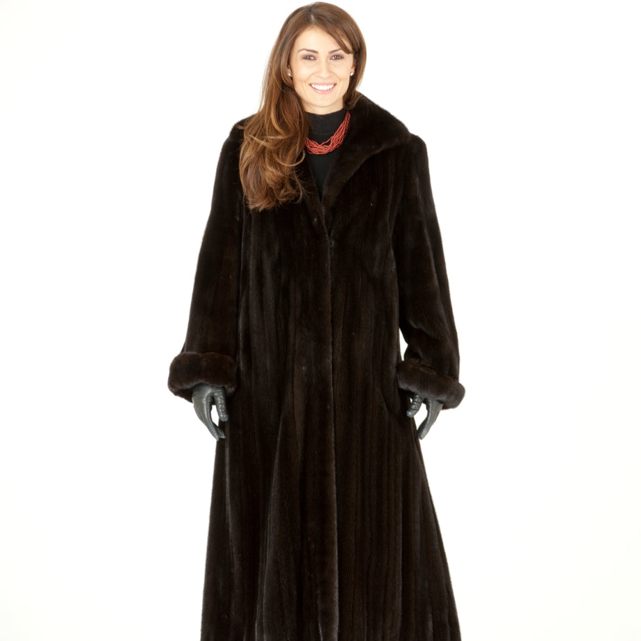 Vintage black shop mink coat