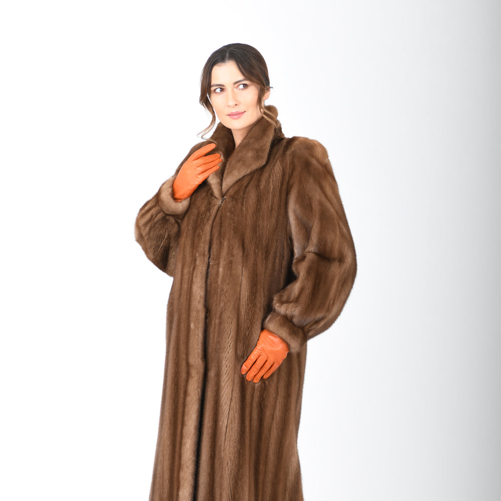 Vintage Natural Lunaraine Brown Mink Fur Coat