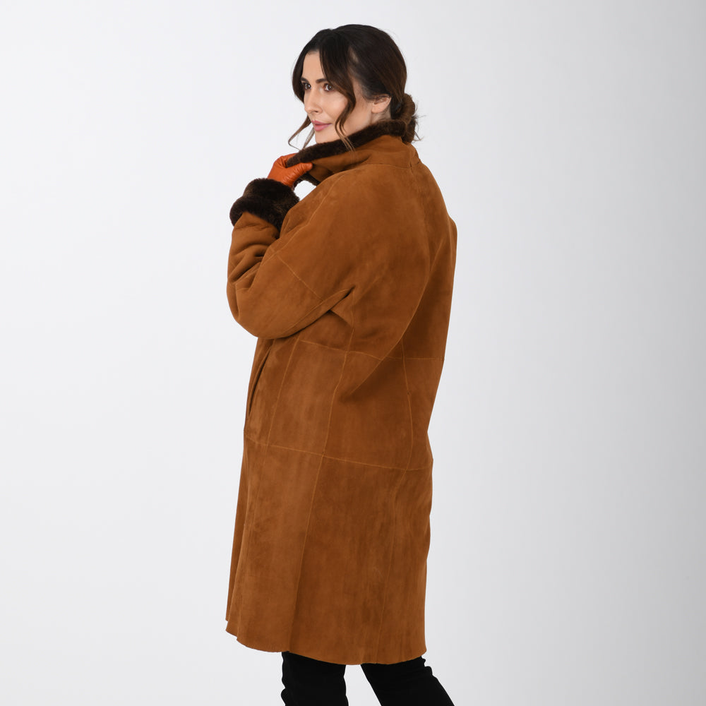 Cognac Dyed Shearling Stroller